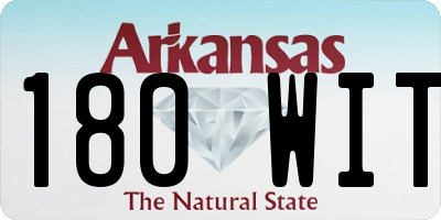 AR license plate 180WIT