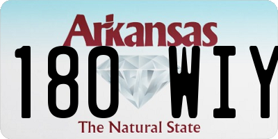AR license plate 180WIY