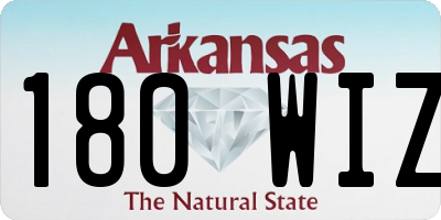 AR license plate 180WIZ