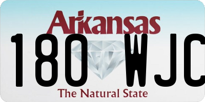 AR license plate 180WJC