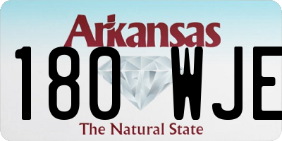 AR license plate 180WJE