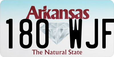 AR license plate 180WJF