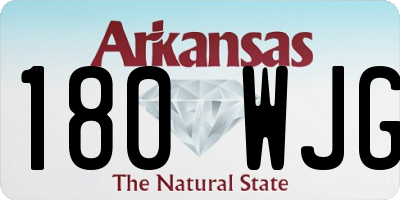 AR license plate 180WJG