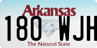 AR license plate 180WJH
