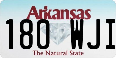 AR license plate 180WJI