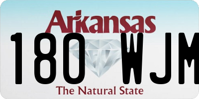 AR license plate 180WJM