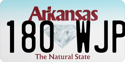 AR license plate 180WJP