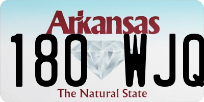 AR license plate 180WJQ