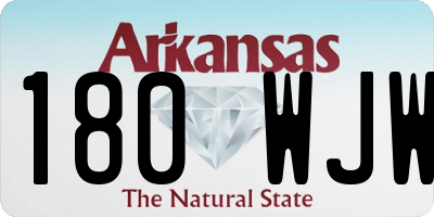 AR license plate 180WJW