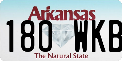 AR license plate 180WKB