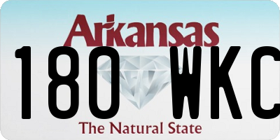 AR license plate 180WKC