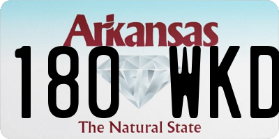 AR license plate 180WKD