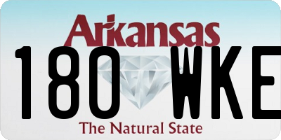 AR license plate 180WKE