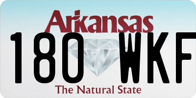 AR license plate 180WKF