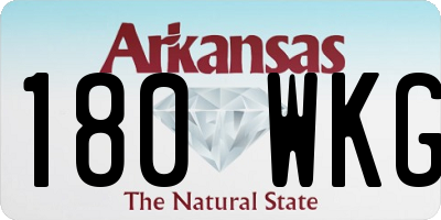 AR license plate 180WKG