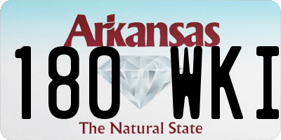AR license plate 180WKI