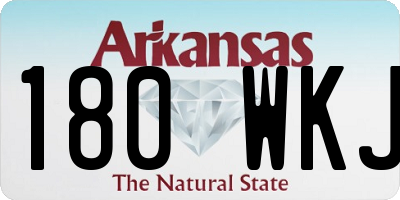 AR license plate 180WKJ