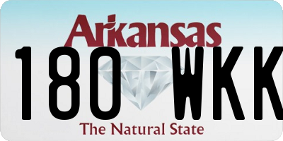 AR license plate 180WKK