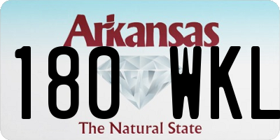 AR license plate 180WKL