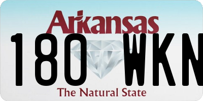 AR license plate 180WKN