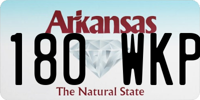 AR license plate 180WKP