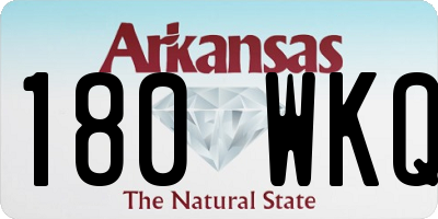 AR license plate 180WKQ