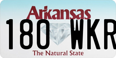AR license plate 180WKR