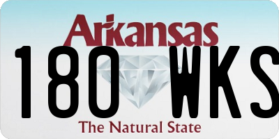 AR license plate 180WKS