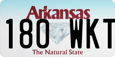 AR license plate 180WKT