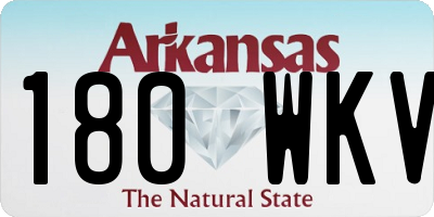 AR license plate 180WKV