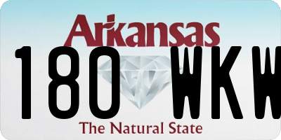 AR license plate 180WKW