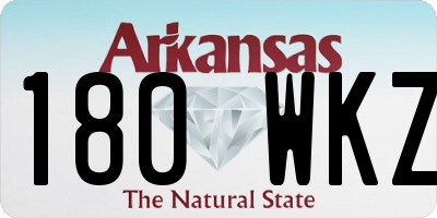 AR license plate 180WKZ