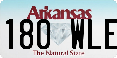 AR license plate 180WLE
