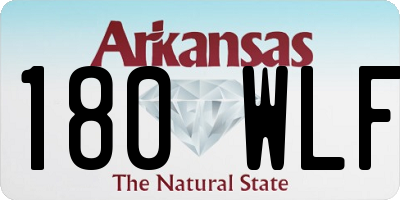 AR license plate 180WLF