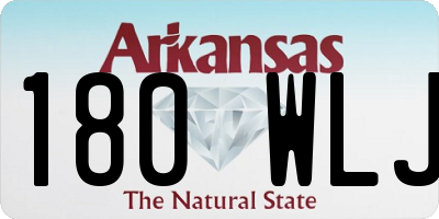 AR license plate 180WLJ