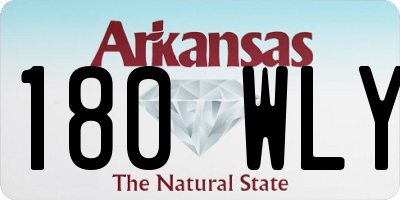 AR license plate 180WLY