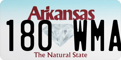AR license plate 180WMA
