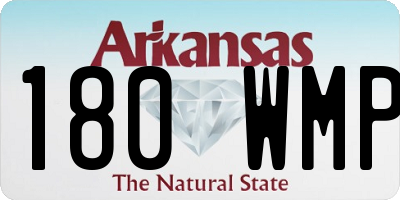 AR license plate 180WMP