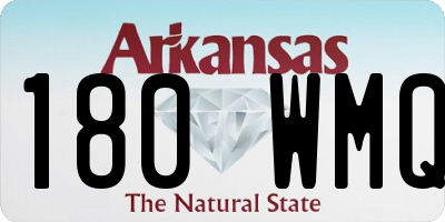 AR license plate 180WMQ