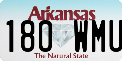 AR license plate 180WMU