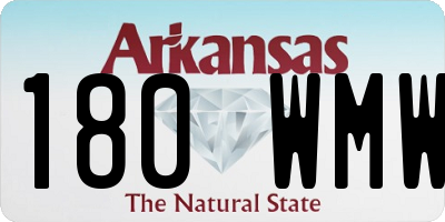 AR license plate 180WMW