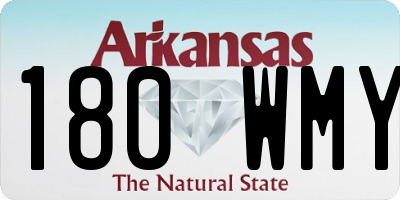 AR license plate 180WMY
