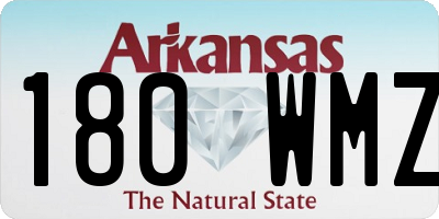 AR license plate 180WMZ