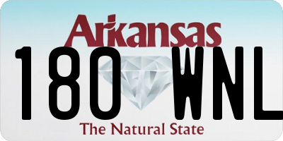 AR license plate 180WNL
