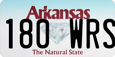 AR license plate 180WRS