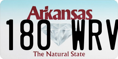 AR license plate 180WRV
