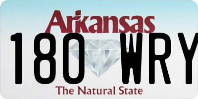 AR license plate 180WRY
