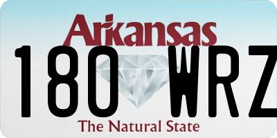 AR license plate 180WRZ