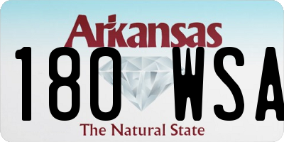 AR license plate 180WSA