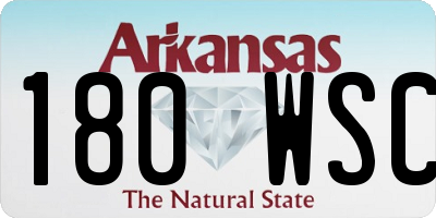 AR license plate 180WSC